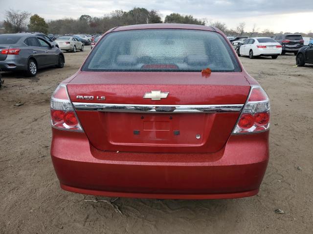 KL1TD56688B229298 - 2008 CHEVROLET AVEO BASE BURGUNDY photo 6