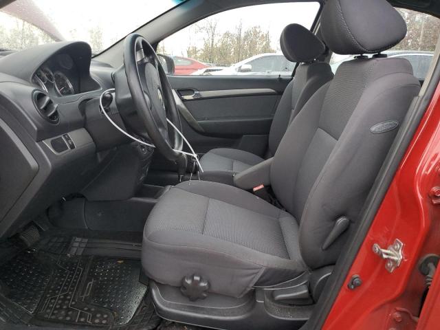 KL1TD56688B229298 - 2008 CHEVROLET AVEO BASE BURGUNDY photo 7