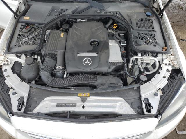 WDDWF4JB7GR147279 - 2016 MERCEDES-BENZ C 300 WHITE photo 11