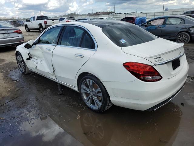 WDDWF4JB7GR147279 - 2016 MERCEDES-BENZ C 300 WHITE photo 2