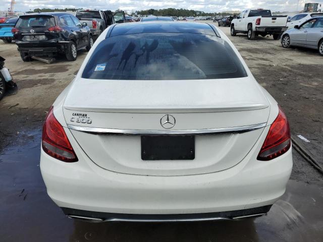 WDDWF4JB7GR147279 - 2016 MERCEDES-BENZ C 300 WHITE photo 6