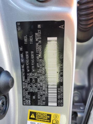 5TDKKRFHXGS506169 - 2016 TOYOTA HIGHLANDER XLE SILVER photo 14