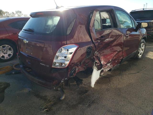 3GNCJKSB7GL258220 - 2016 CHEVROLET TRAX LS MAROON photo 3