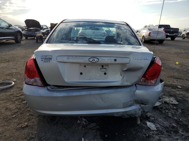 KMHDN46D76U340277 - 2006 HYUNDAI ELANTRA GLS SILVER photo 6