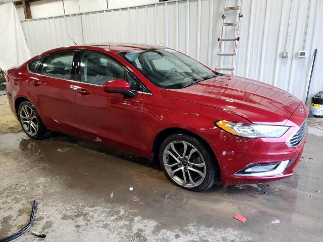 3FA6P0H77HR176763 - 2017 FORD FUSION SE BURGUNDY photo 4