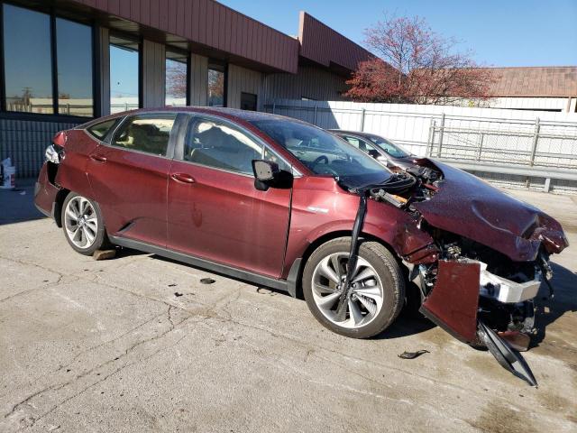 JHMZC5F31MC002209 - 2021 HONDA CLARITY TOURING MAROON photo 4