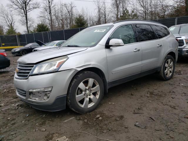 1GNKVJKD0FJ375171 - 2015 CHEVROLET TRAVERSE LTZ SILVER photo 1