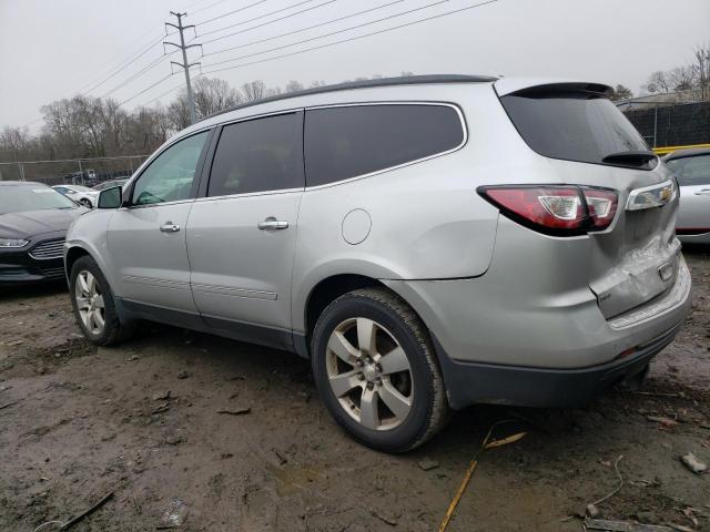 1GNKVJKD0FJ375171 - 2015 CHEVROLET TRAVERSE LTZ SILVER photo 2