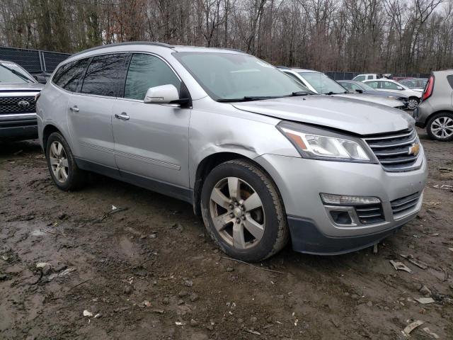 1GNKVJKD0FJ375171 - 2015 CHEVROLET TRAVERSE LTZ SILVER photo 4