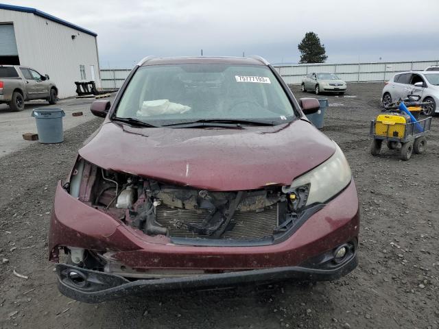 5J6RM4H77DL047089 - 2013 HONDA CR-V EXL MAROON photo 5