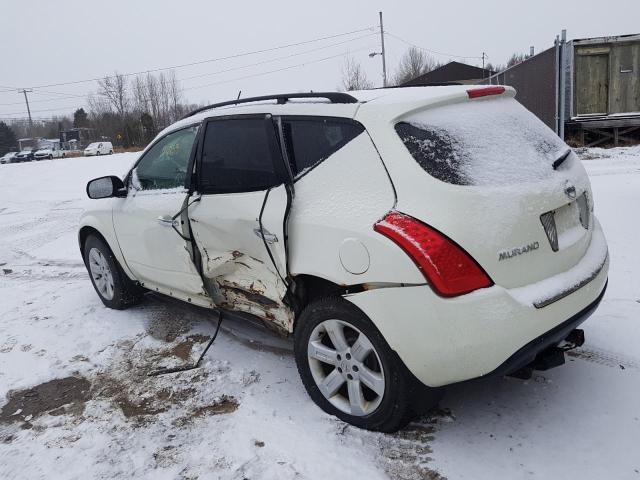 JN8AZ08W77W663516 - 2007 NISSAN MURANO SL WHITE photo 2