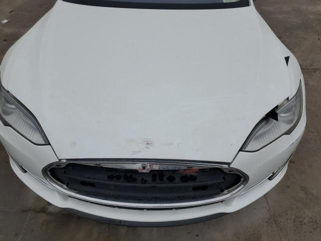 5YJSA1DP2DFP07157 - 2013 TESLA MODEL S WHITE photo 11