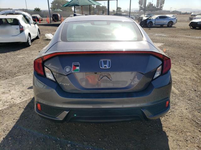 2HGFC4B51JH306625 - 2018 HONDA CIVIC LX GRAY photo 6