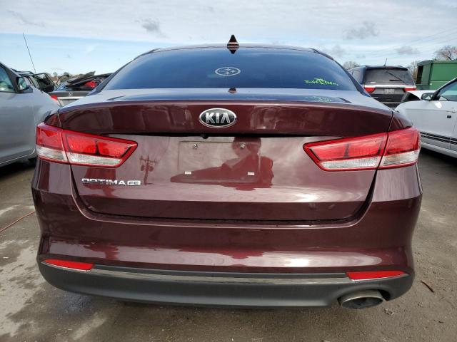 5XXGT4L39HG153487 - 2017 KIA OPTIMA LX MAROON photo 6