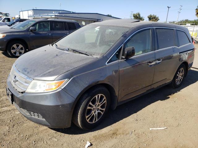 5FNRL5H64CB061619 - 2012 HONDA ODYSSEY EXL GRAY photo 1