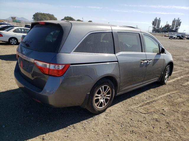 5FNRL5H64CB061619 - 2012 HONDA ODYSSEY EXL GRAY photo 3