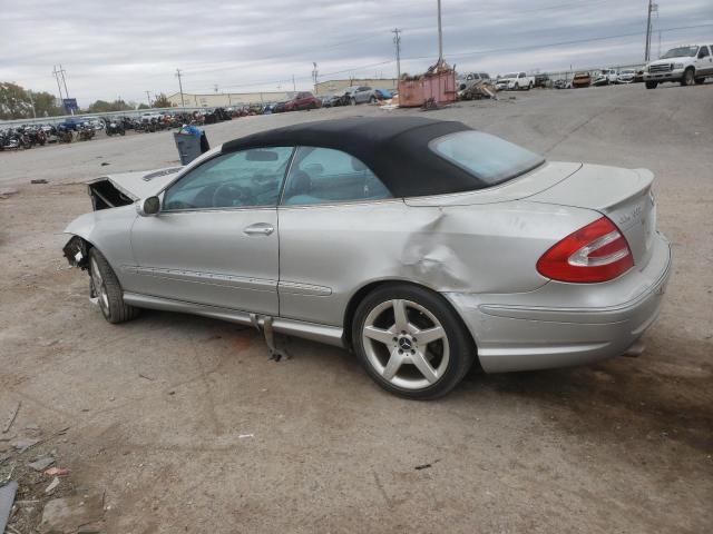 WDBTK75G35T055147 - 2005 MERCEDES-BENZ CLK 500 SILVER photo 2