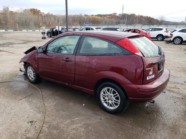 1FAFP31N87W137282 - 2007 FORD FOCUS ZX3 BURGUNDY photo 2