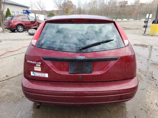 1FAFP31N87W137282 - 2007 FORD FOCUS ZX3 BURGUNDY photo 6