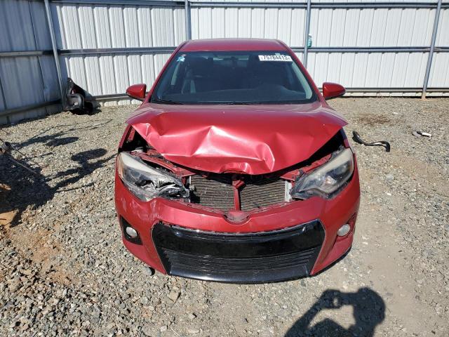 2T1BURHE0EC094640 - 2014 TOYOTA COROLLA L RED photo 5