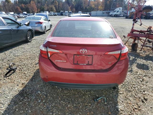 2T1BURHE0EC094640 - 2014 TOYOTA COROLLA L RED photo 6