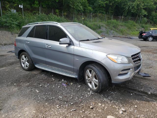 4JGDA5HB2CA019063 - 2012 MERCEDES-BENZ ML 350 4MATIC SILVER photo 4