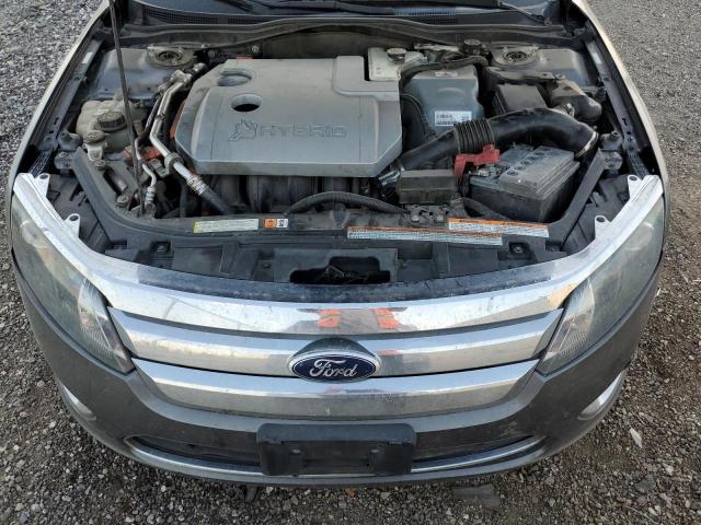 3FADP0L37AR394266 - 2010 FORD FUSION HYBRID GRAY photo 11