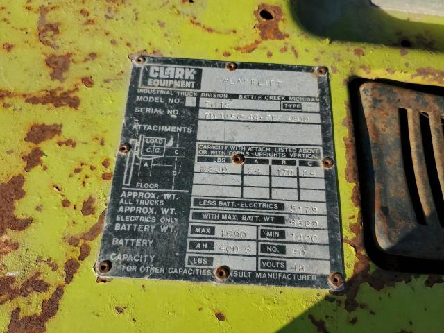 TM145544GEF4800 - 1983 FORK LIFT GREEN photo 10