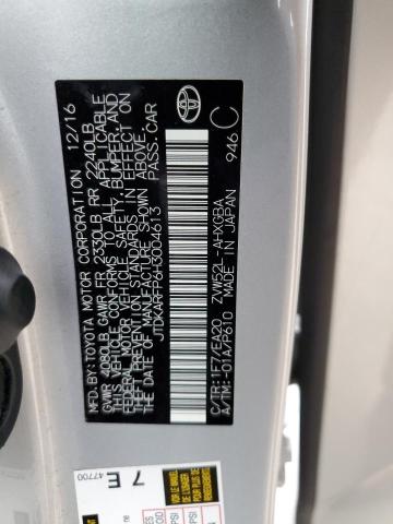 JTDKARFP6H3004613 - 2017 TOYOTA PRIUS PRIM 银色 照片 13