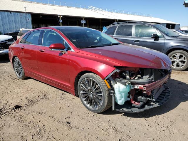 3LN6L2LU6ER816502 - 2014 LINCOLN MKZ HYBRID MAROON photo 4