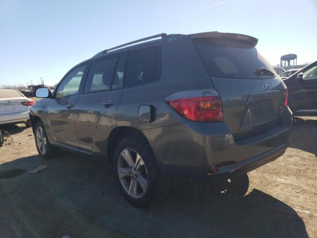 JTEES43A382047630 - 2008 TOYOTA HIGHLANDER SPORT GRAY photo 2