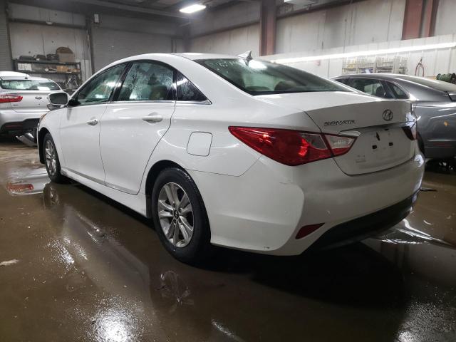 5NPEB4AC3EH925902 - 2014 HYUNDAI SONATA GLS WHITE photo 2