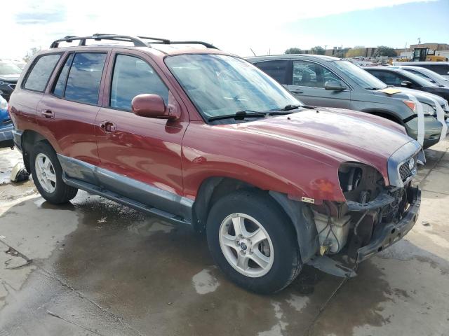 KM8SC13E04U850833 - 2004 HYUNDAI SANTA FE GLS MAROON photo 4