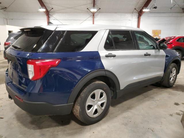 1FM5K8AB0MGA86675 - 2021 FORD EXPLORER POLICE INTERCEPTOR 蓝色 照片 3