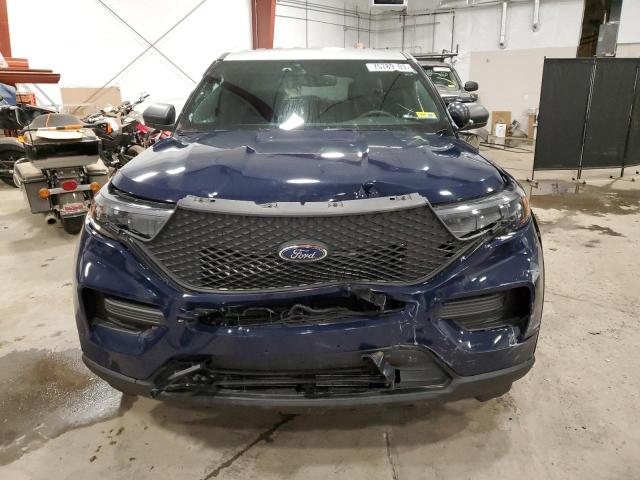 1FM5K8AB0MGA86675 - 2021 FORD EXPLORER POLICE INTERCEPTOR BLUE photo 5