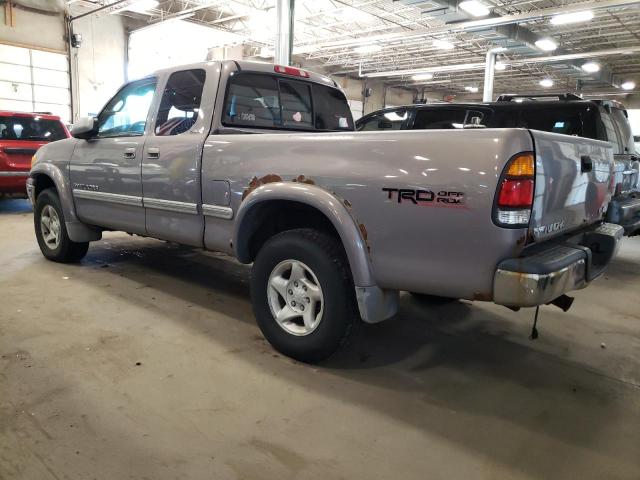 5TBBT4814YS121295 - 2000 TOYOTA TUNDRA ACCESS CAB LIMITED SILVER photo 2