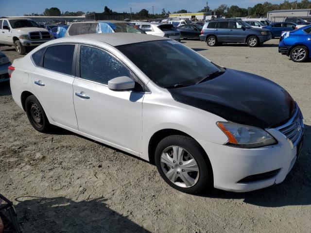 3N1AB7AP5EL693468 - 2014 NISSAN SENTRA S WHITE photo 4