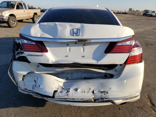 1HGCR2F33HA002638 - 2017 HONDA ACCORD LX WHITE photo 6