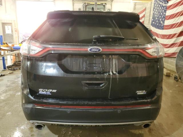 2FMTK4J91FBC27342 - 2015 FORD EDGE SEL BLACK photo 6