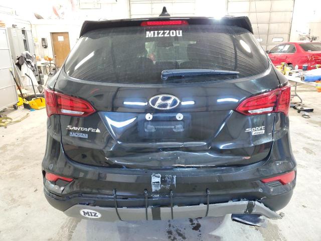 5NMZUDLB8HH017737 - 2017 HYUNDAI SANTA FE S BLACK photo 6