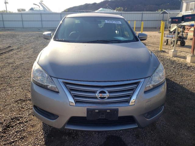 3N1AB7AP4EL606546 - 2014 NISSAN SENTRA S GRAY photo 5