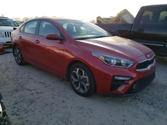 3KPF24AD5ME409184 - 2021 KIA FORTE FE RED photo 4