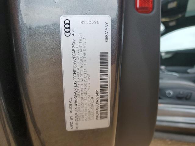 WAUP4AF55KA082491 - 2019 AUDI S5 PREMIUM PLUS 银色 照片 13