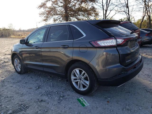 2FMPK4J93JBB24093 - 2018 FORD EDGE SEL GRAY photo 2