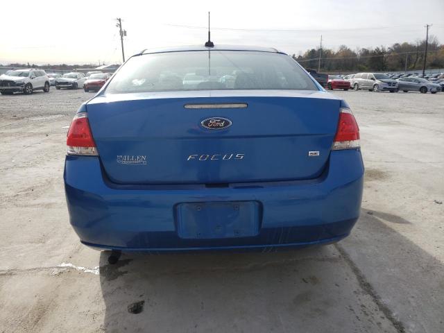 1FAHP3FN5AW229989 - 2010 FORD FOCUS SE BLUE photo 6