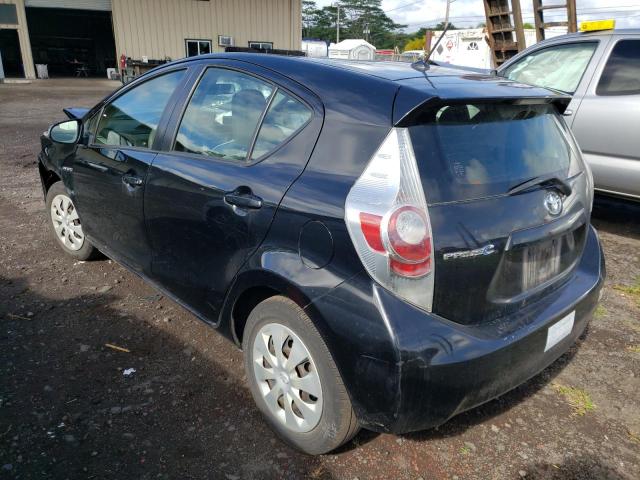 JTDKDTB32D1527978 - 2013 TOYOTA PRIUS C BLACK photo 2