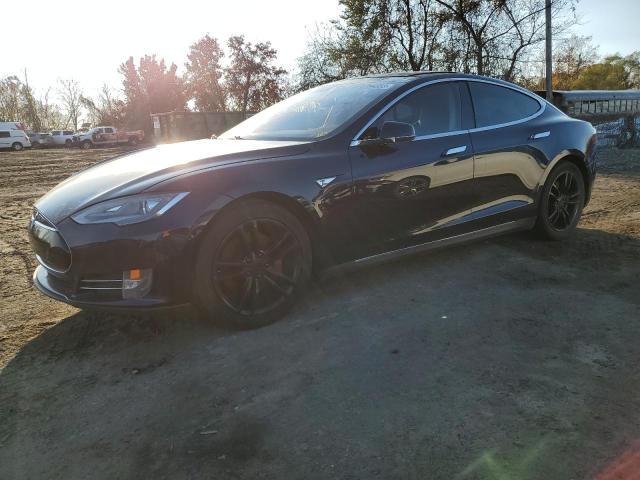 5YJSA1S15EFP49354 - 2014 TESLA MODEL S ლურჯი ფოტო 1
