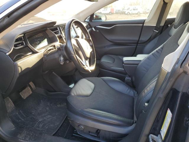 5YJSA1S15EFP49354 - 2014 TESLA MODEL S ლურჯი ფოტო 7