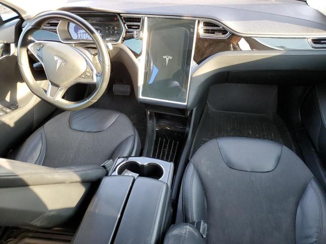 5YJSA1S15EFP49354 - 2014 TESLA MODEL S ლურჯი ფოტო 8