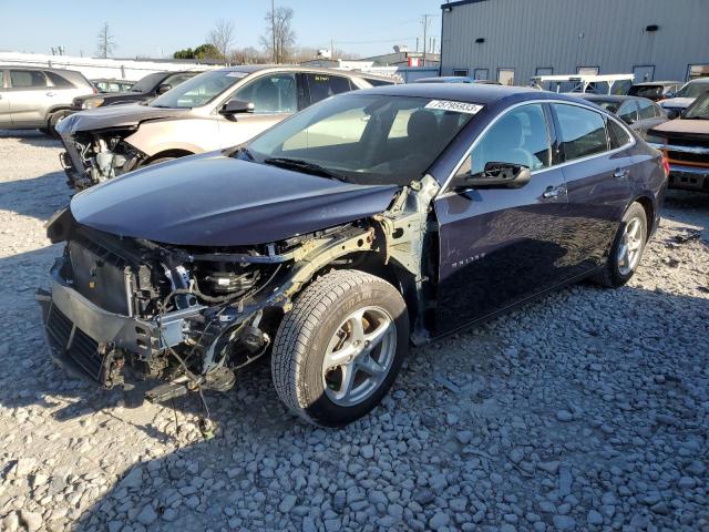 1G1ZB5ST5HF245240 - 2017 CHEVROLET MALIBU LS BLUE photo 1